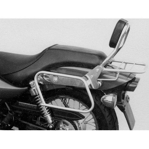 Chrome tubular leather bag holder for Kawasaki EL 125 (1998-2007)