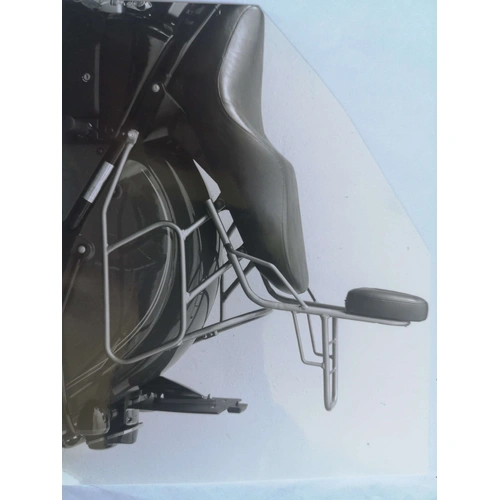 Tubular leather bag holder black for Kawasaki VN 800 Drifter (1999-2003)