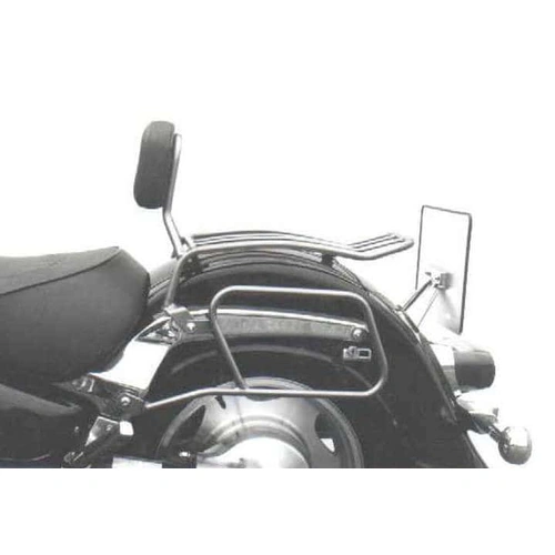 Chrome tubular leather bag holder for Suzuki VL 1500 Intruder (1998-2004)/C 1500 Intruder (2005)