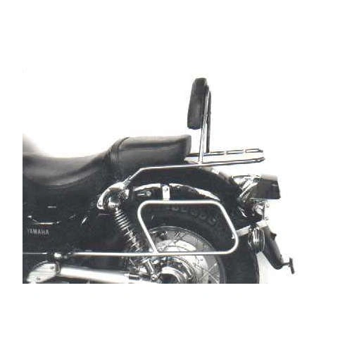 Chrome tubular leather bag holder for Yamaha XV 535/S Virago (1988-1998)