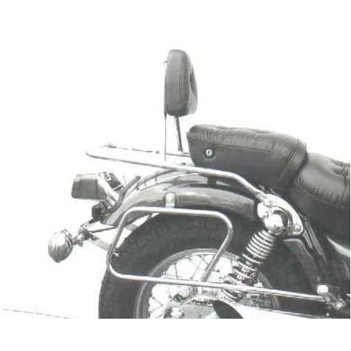Chrome tubular leather bag holder for Yamaha XV 535/S Virago (1999-2003)