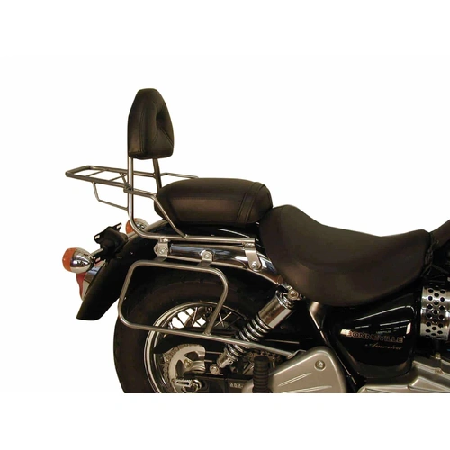 Chrome tubular leather bag holder for Triumph Bonneville America/Speedmaster (2005-2010)