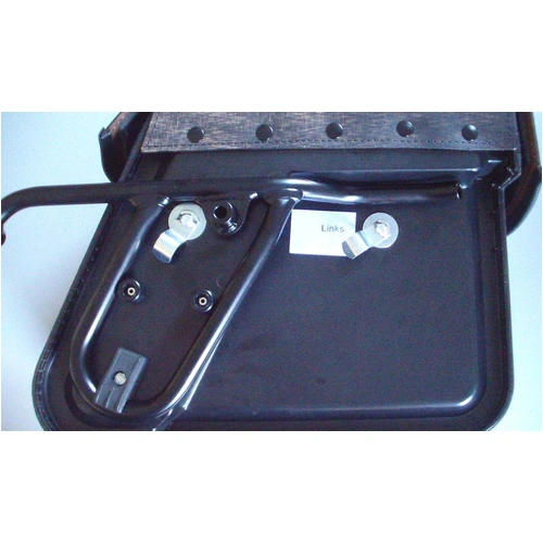 Leather bag holder cutout black for Yamaha XV 950/R (2013-2020)