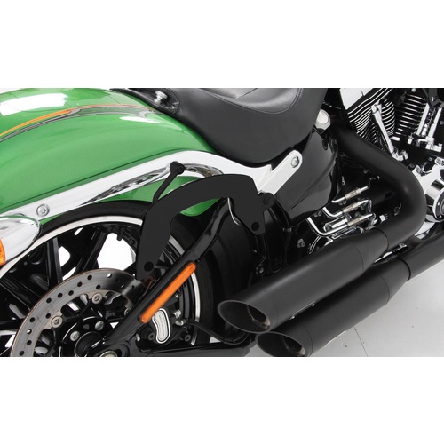 C-BOW SIDE CARRIER (NOT SUITABLE FOR PILLION PASSENGERS) BLACK FOR HARLEY-DAVIDSON SOFTAIL BREAKOUT (2013-2017)