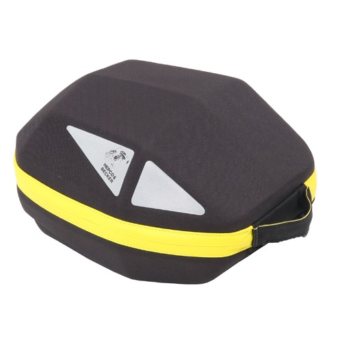 TANK BAG / TAIL BAG LOCK-IT ROYSTER DAYPACK 5 LTR. BLACK WITH YELLOW ZIPPER
