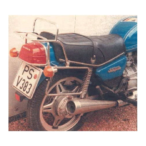Complete carrier set (side case carrier and tubular luggage rack top case carrier) chrome for Honda CX 500 A/B/SC (1978-1985)