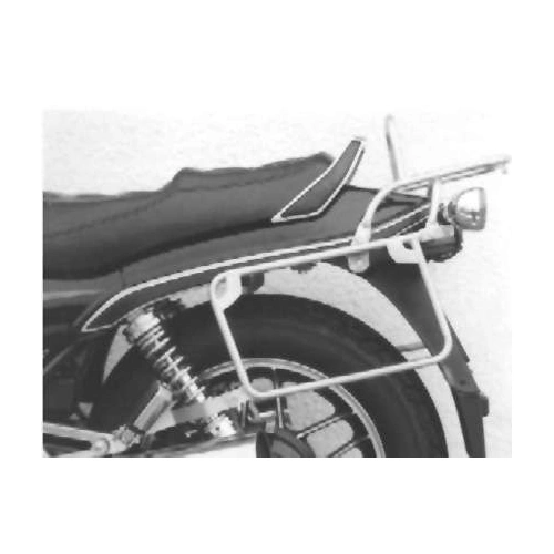 Complete carrier set (side case carrier and tubular luggage rack top case carrier) black for Honda CBX 600/650 E (1983-1987)