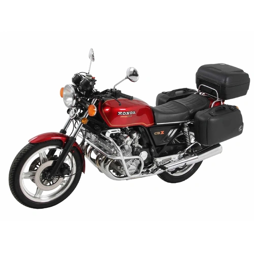 Complete carrier set (side case carrier and tubular luggage rack top case carrier) chrome for Honda CBX 1000 (1978-1980)