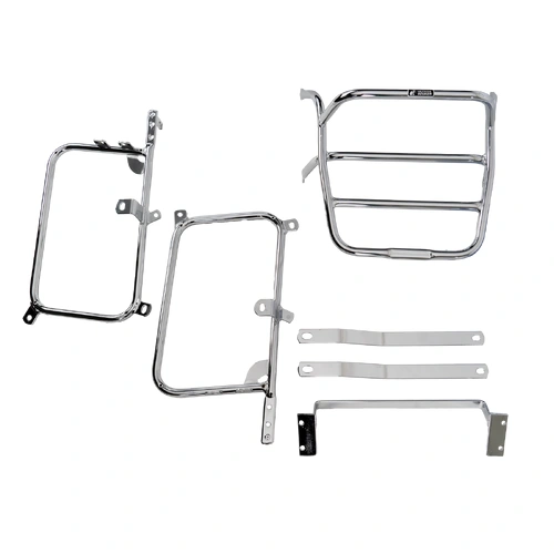 Complete carrier set (side case carrier and tubular luggage rack top case carrier) chrome for Honda CBX pro-link (1980-1983)