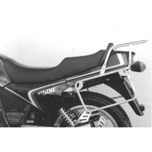 Complete carrier set (side case carrier and tubular luggage rack top case carrier) chrome for Honda VT 500 E (1983-1988)