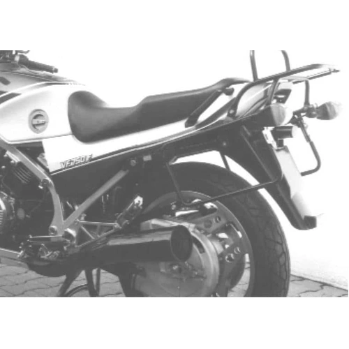 Complete carrier set (side case carrier and tubular luggage rack top case carrier) black for Honda VF 750 F (1983-1986)