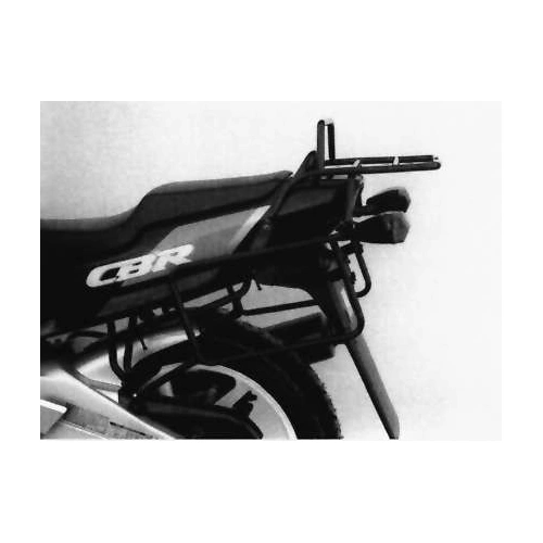 Complete carrier set (side case carrier and tubular luggage rack top case carrier) black for Honda CBR 600 F (1991-1992)