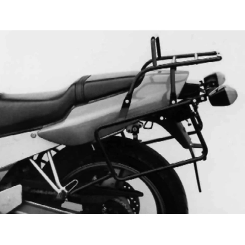 Complete carrier set (side case carrier and tubular luggage rack top case carrier) black for Honda CB 1 (1989-1991)