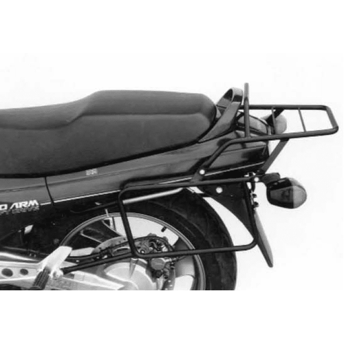 Complete carrier set (side case carrier and tubular luggage rack top case carrier) black for Honda NTV 650 (1988-1998)