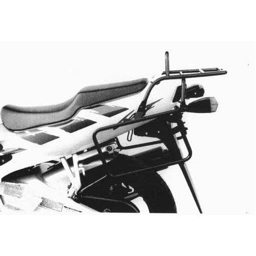 Complete carrier set (side case carrier and tubular luggage rack top case carrier) black for Honda CBR 600 F (1993-1996)