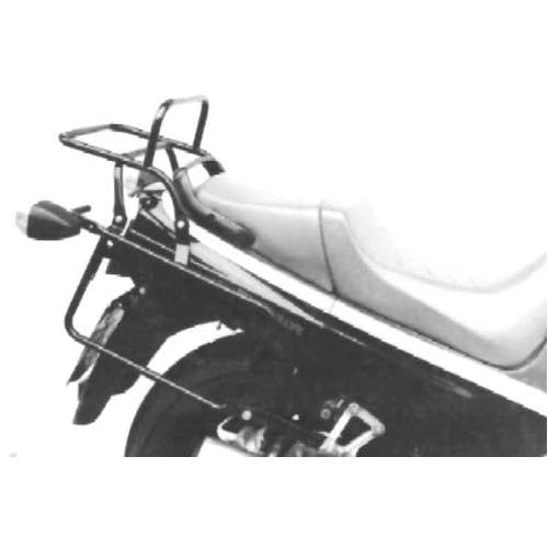 Complete carrier set (side case carrier and tubular luggage rack top case carrier) black for Kawasaki GPZ 600 R (1985-1989)