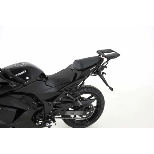 Alurack top case carrier black for Kawasaki Ninja 250 R (2008-2012)