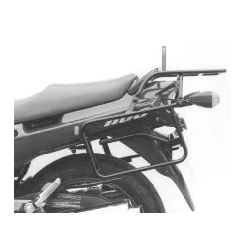 Complete carrier set (side case carrier and tubular luggage rack top case carrier) black for Kawasaki GPZ 1100/ABS (1995-1997)