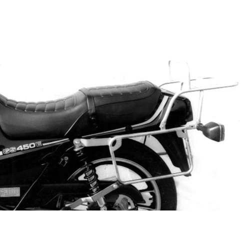 Complete carrier set (side case carrier and tubular luggage rack top case carrier) black for Suzuki GSX 250/400 E (1982-1987)
