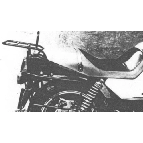 Complete carrier set (side case carrier and tubular luggage rack top case carrier) black for Suzuki GS 650 Katana (1981-1984)