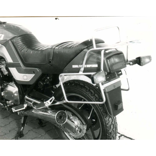 Complete carrier set (side case carrier and tubular luggage rack top case carrier) black for Suzuki GSX 750 ES/EF (1983-1988)