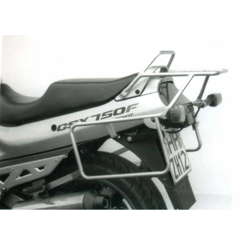 Complete carrier set (side case carrier and tubular luggage rack top case carrier) black for Suzuki GSX 750 F (1989-1997)