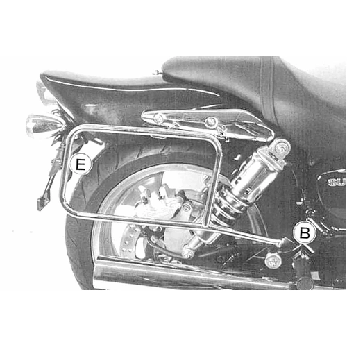 Side case carrier bolted chrome for Suzuki VZ 1600 Marauder (2004-2005)