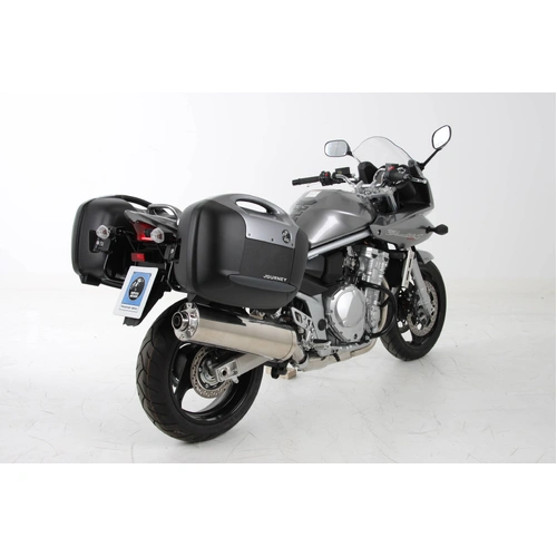 Side pannier rack Lock-it black for Suzuki GSF 1250/S Bandit (2007-2016) (silver pillion footrests)