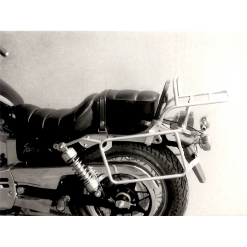 Complete carrier set (side case carrier and tubular luggage rack top case carrier) chrome for Suzuki LS 650 (1986-1996)