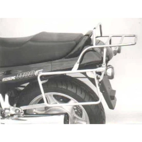 Complete carrier set (side case carrier and tubular luggage rack top case carrier) chrome for Suzuki GSX 1100 G (1991-1996)