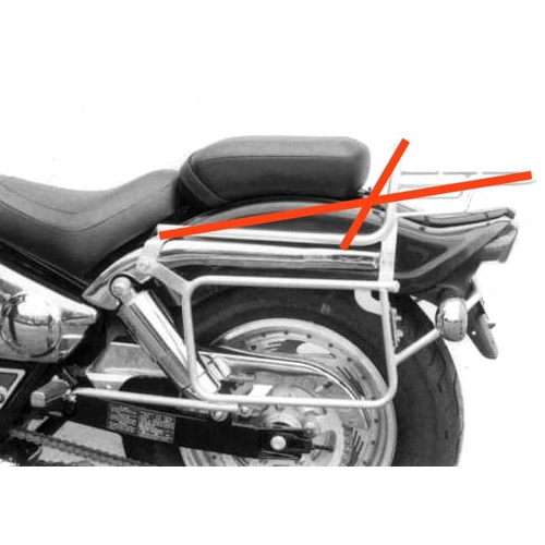 Side case carrier bolted chrome for Suzuki VZ 800 Marauder (1996-2003)