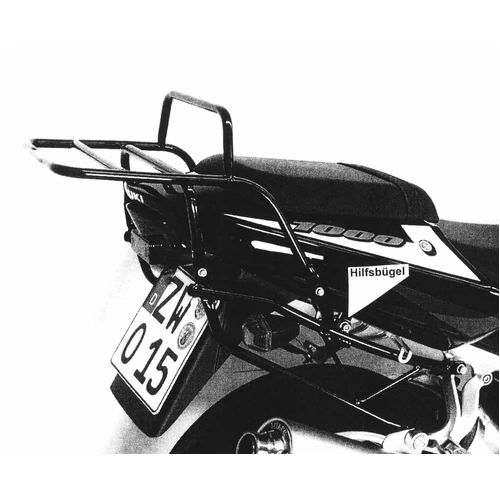 Tubular luggage rack Topcaseträger black for Suzuki GSX-R 600/750/1000 (2001-2003)