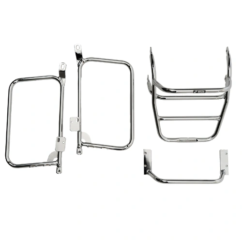 Complete carrier set (side case carrier and tubular luggage rack top case carrier) chrome for Yamaha XS 750 SE (1980-1981)