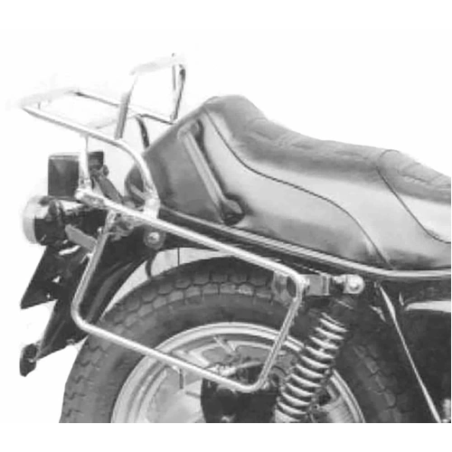 Complete carrier set (side case carrier and tubular luggage rack top case carrier) black for Yamaha XS 1100 S (1981-1982)