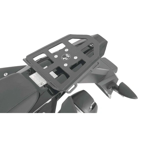 Luggage rack for universal top cases with black plastic adapter plate for Yamaha WR 125 R/X (2009-2016)