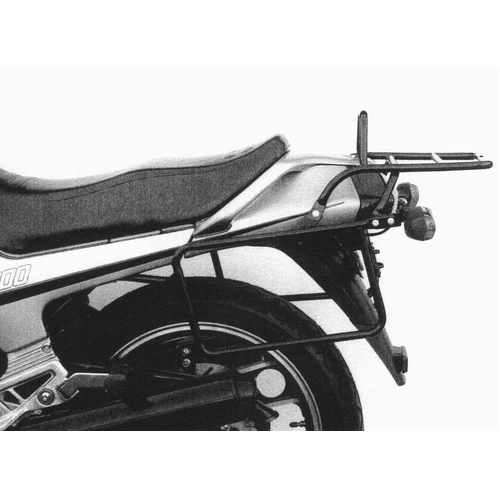 Complete carrier set (side case carrier and tubular luggage rack top case carrier) black for Yamaha XJ 600 (1984-1985)