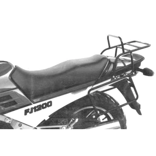 Complete carrier set (side case carrier and tubular luggage rack top case carrier) black for Yamaha FJ 1200 (1986-1987)