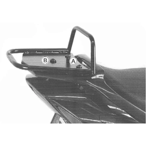 Tubular luggage rack Topcaseträger black for Yamaha FJR 1300 (2001-2005)