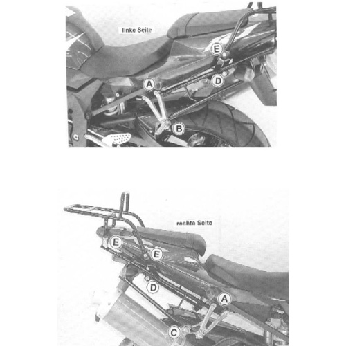 Rear rack Yamaha YZF - R1 / 2002 on 