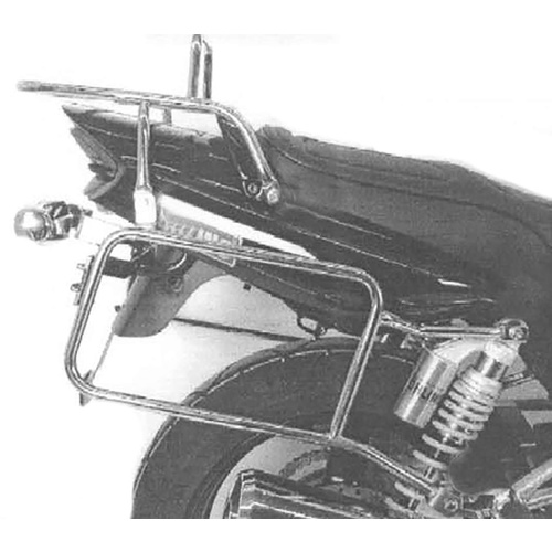 COMPLETE CARRIER SET (SIDE- AND TOPCASE CARRIER) CHROME FOR YAMAHA XJR 1300 (2004-2006)