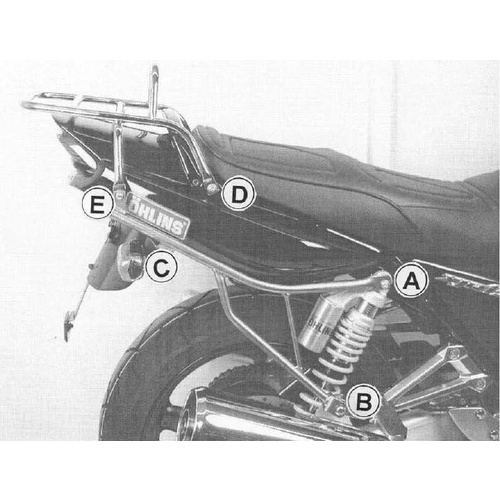 TOPCASE CARRIER TUBE-TYPE BLACK FOR YAMAHA XJR 1300 (2004-2006)