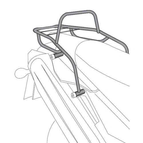 Tubular luggage rack Topcaseträger black for Yamaha XT 660 R/X (2004-2006)
