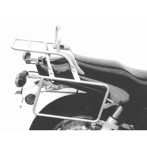 Complete carrier set (side case carrier and tubular luggage rack top case carrier) chrome for Yamaha FZX Fazer (1987-1989)