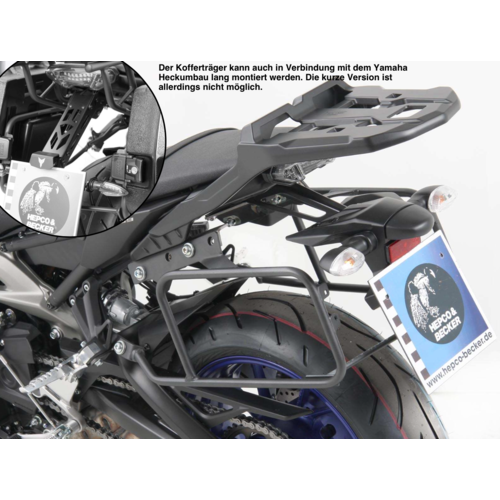 Sidecarrier permanent mount in combination with original rear rack Yamaha MT-09 