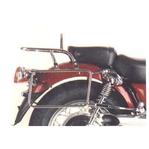 Complete carrier set (side case carrier and tubular luggage rack top case carrier) chrome for Yamaha XV 535/S Virago (1988-2003)