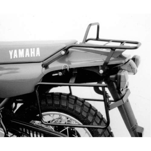 Complete carrier set (side case carrier and tubular luggage rack top case carrier) black for Yamaha XT 600 E/K (1990-1994)