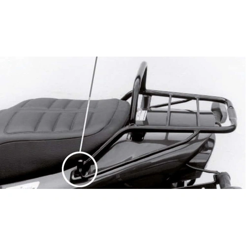 Tubular luggage rack Topcaseträger black for Yamaha XJ 600 S/N Diversion (1991-1995)