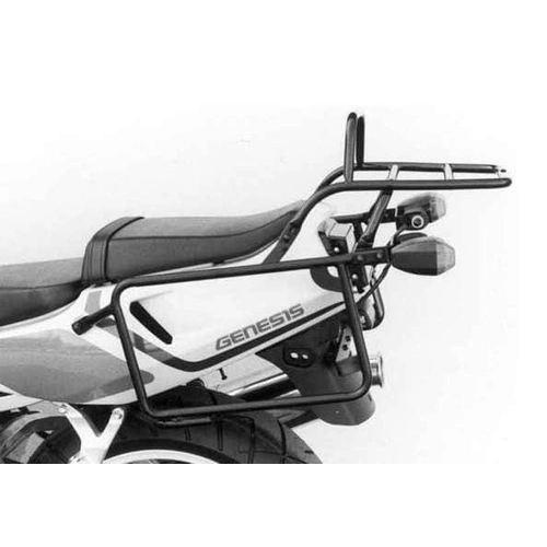 Complete carrier set (side case carrier and tubular luggage rack top case carrier) black for Yamaha YZF 750 (1993-1995)