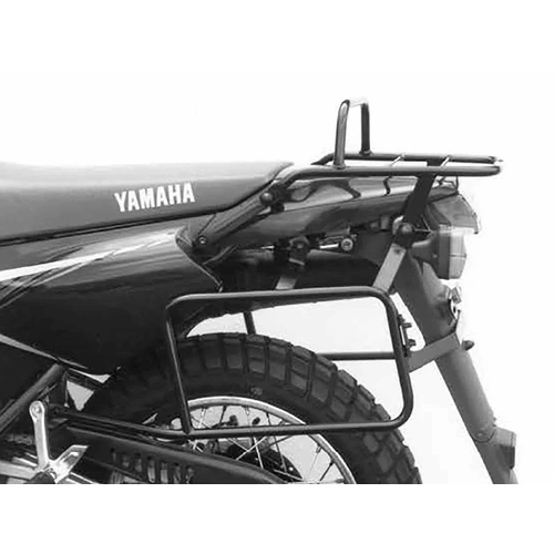 Complete carrier set (side case carrier and tubular luggage rack top case carrier) black for Yamaha XT 600 E (1995-2003)