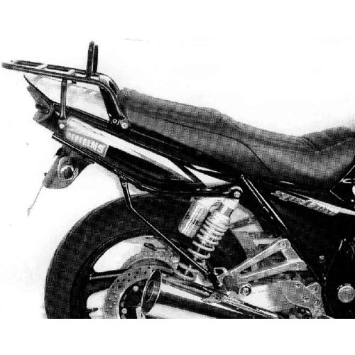 Tubular luggage rack Topcaseträger black for Yamaha XJR 1300/SP (1999-2003)
